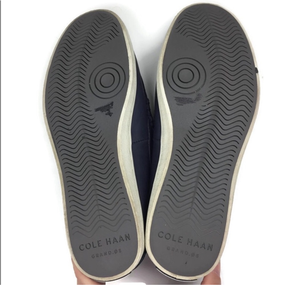 Cole Haan Grand.OS Nantucket Navy Leather Slip-On Penny Loafer Size 10 - Picture 6 of 8